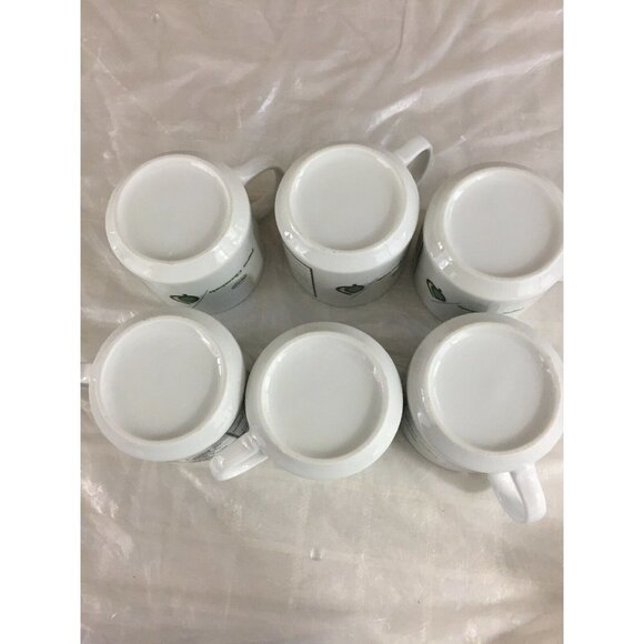 Henkel Paper Chemical Porcelain Coffee Tea Mugs Color Fades When Hot Set Of 6 - Picture 5 of 12